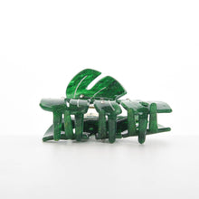 Load image into Gallery viewer, Monstera Deliciosa Leaf Hair Clip with Rhinestones: Green