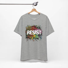 Load image into Gallery viewer, RESIST TeeShirt | Resist TShirts | No Kings Protest Apparel | Resist Facism: Black Heather / XL