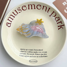 Load image into Gallery viewer, Seahorse & Conch Hair Clip, Ocean Inspired Acetate Hair Claw: Jellyfish