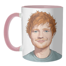 Load image into Gallery viewer, Mugs 'Ed Portrait' by David Bond: Mug Colour Inner & Handle 11oz - Orange