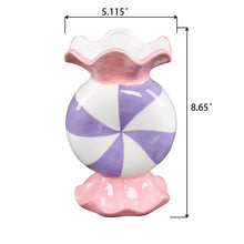 Load image into Gallery viewer, Pink & Purple Peppermint Ceramic Vase