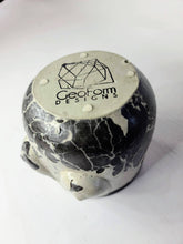 Load image into Gallery viewer, Concrete Lady Boob Pot Drain hole | Breast | Airplant Nipple: Black and pink crackle / No drain hole