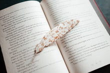 Load image into Gallery viewer, Feather Resin Bookmark: Peach