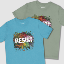 Load image into Gallery viewer, RESIST TeeShirt | Resist TShirts | No Kings Protest Apparel | Resist Facism: Black Heather / L