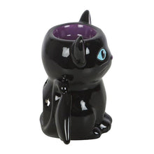 Load image into Gallery viewer, Cute and Creepy Gothic Bat Cat Oil Burner and Wax Warmer