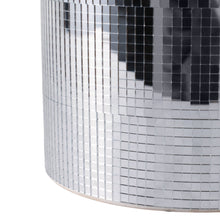 Load image into Gallery viewer, Plant Pot Set of 2 - Silver Ceramic Disco Mirror, 6/7 in.