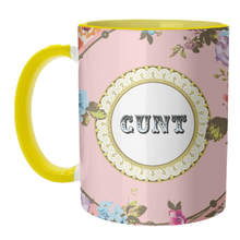 Load image into Gallery viewer, MUGS, SEE YOU NEXT TUESDAY - PINK BY WALLACE ELIZABETH: Mug Colour Inner & Handle 11oz - Black