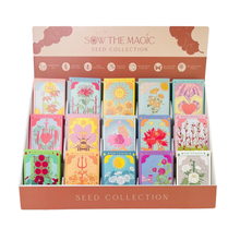 Load image into Gallery viewer, Flower Garden Tarot Seed Collection + Free Cardboard Display
