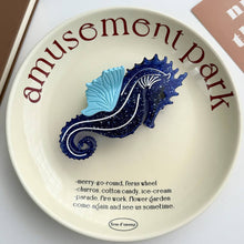 Load image into Gallery viewer, Seahorse & Conch Hair Clip, Ocean Inspired Acetate Hair Claw: Jellyfish