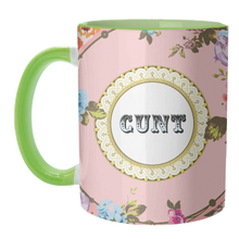 Load image into Gallery viewer, MUGS, SEE YOU NEXT TUESDAY - PINK BY WALLACE ELIZABETH: Mug Colour Inner & Handle 11oz - Black