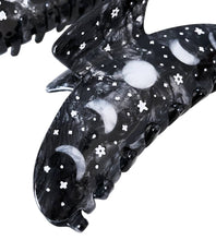 Load image into Gallery viewer, Moon Phases Claw Clips, Celestial Lunar Hair Accessories: Black