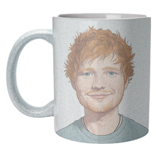 Load image into Gallery viewer, Mugs 'Ed Portrait' by David Bond: Mug Colour Inner & Handle 11oz - Orange