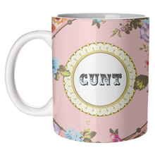 Load image into Gallery viewer, MUGS, SEE YOU NEXT TUESDAY - PINK BY WALLACE ELIZABETH: Mug Colour Inner & Handle 11oz - Black