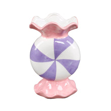 Load image into Gallery viewer, Pink & Purple Peppermint Ceramic Vase