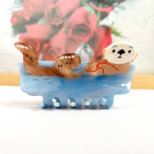 Load image into Gallery viewer, Cute Otter Hair Clip, Animal Claw Clip: A