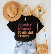 Load image into Gallery viewer, Spooky Liberal Feminist Witch Shirt: M