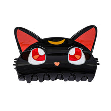 Load image into Gallery viewer, Adorable Big Eyes Black Cat Head Hair Claw Clips : A