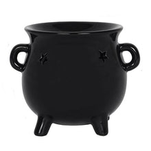 Load image into Gallery viewer, Gothic Black Cauldron Halloween Oil Burner and Wax Warmer
