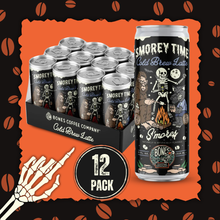 Load image into Gallery viewer, S'morey Time Cold Brew Latte | 12-Pack | Iced Canned Coffee: 12-Pack