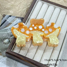 Load image into Gallery viewer, Creative Colorful Triple Mushroom Large Hair Claws: Red