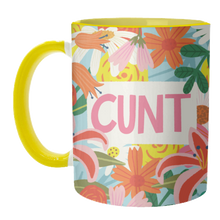 Load image into Gallery viewer, Mugs 'Funny Humour Cunt Design': Mug Colour Inner & Handle 11oz - Orange