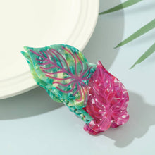 Load image into Gallery viewer, Vibrant Tropical Leaf-Shaped Botanical Hair Claw Clips: 3Leaves