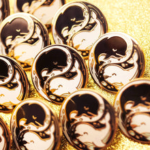 Load image into Gallery viewer, Yin Yang Beluga Whales Enamel Pin, father's day gift