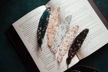 Load image into Gallery viewer, Feather Resin Bookmark: Black