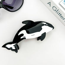 Load image into Gallery viewer, Acetate Marine Life Hair Clip, Squid & Jellyfish Claw Clip: Orca
