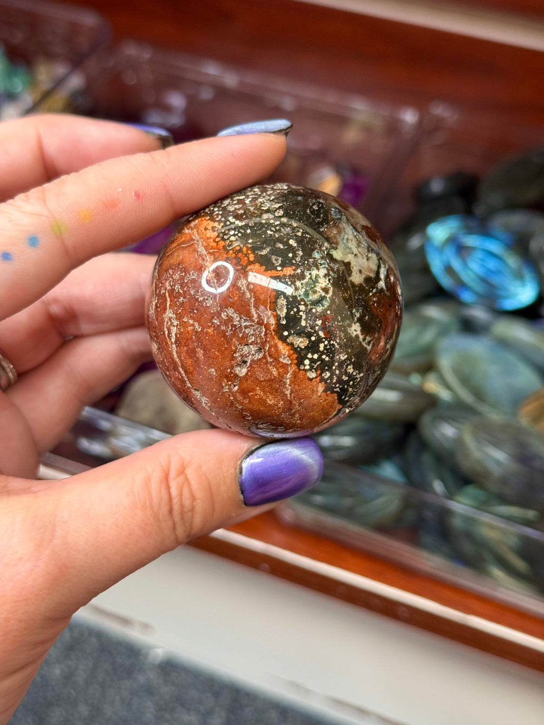 Ocean Jasper Sphere