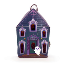 Load image into Gallery viewer, SALE! GLOW-IN-THE-DARK Haunted House Backpack 👻🏚️
