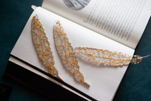 Load image into Gallery viewer, Feather Resin Bookmark: Clary Sage
