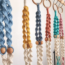 Load image into Gallery viewer, Dual Toned Beaded Plant Hanger for Indoor/Outdoor use : Set of 3: Mystic Combo
