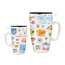 Load image into Gallery viewer, Gilmore Girls Stars Hallow 16oz Ceramic Travel Mug w Lid
