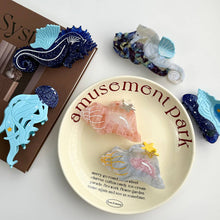 Load image into Gallery viewer, Seahorse &amp; Conch Hair Clip, Ocean Inspired Acetate Hair Claw: Jellyfish
