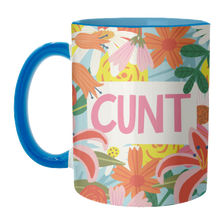 Load image into Gallery viewer, Mugs 'Funny Humour Cunt Design': Mug Colour Inner &amp; Handle 11oz - Orange
