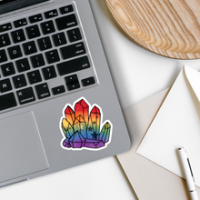 Load image into Gallery viewer, Crystal Rainbow Pride | Witch | Waterproof Sticker | 2.5&quot; : Regular / No
