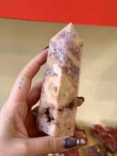 Load image into Gallery viewer, Pink Amethyst Flower Agate Tower
