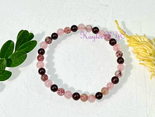 Load image into Gallery viewer, Natural Heart Chakra 6mm 7.5” Crystal Stretc
