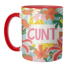 Load image into Gallery viewer, Mugs 'Funny Humour Cunt Design': Mug Colour Inner &amp; Handle 11oz - Orange
