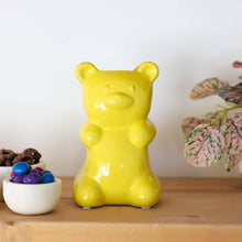 Load image into Gallery viewer, 6.75"H Ceramic Gummy Bear Vase 4.25*3.25*6.75: Yellow
