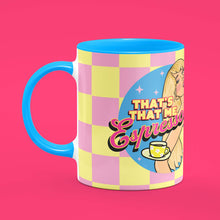 Load image into Gallery viewer, That&#39;s That Me Espresso Sabrina Carpenter Blue Mug

