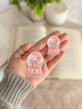 Load image into Gallery viewer, Book Gumball Machine Sticker | Bookish Kindle Sticker: Small 1.5" x 1.5"
