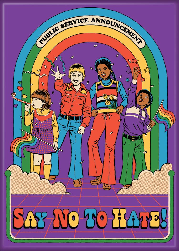 Steven Rhodes Say No to Hate Magnet
