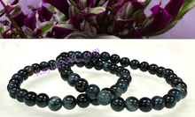 Load image into Gallery viewer, Natural Blue Tiger Eye 6mm 7.5” Stretch Bracelet
