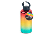 Load image into Gallery viewer, Pride 32oz Lotus Rainbow Ombre Water Bottle
