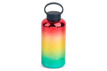 Load image into Gallery viewer, Pride 32oz Lotus Rainbow Ombre Water Bottle
