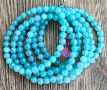 Load image into Gallery viewer, 6mm Natural Amazonite 7.5” Crystal Stretch Bracelet
