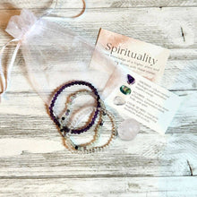 Load image into Gallery viewer, Intentions Bracelet Spirituality 4mm.
