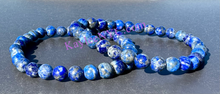 Load image into Gallery viewer, Natural Lapis Lazuli 5.5-6mm 7.5” Crystal He
